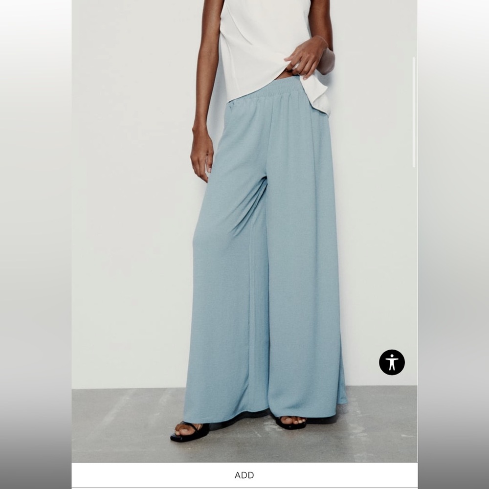 Zara Flowy Palazzo Pants